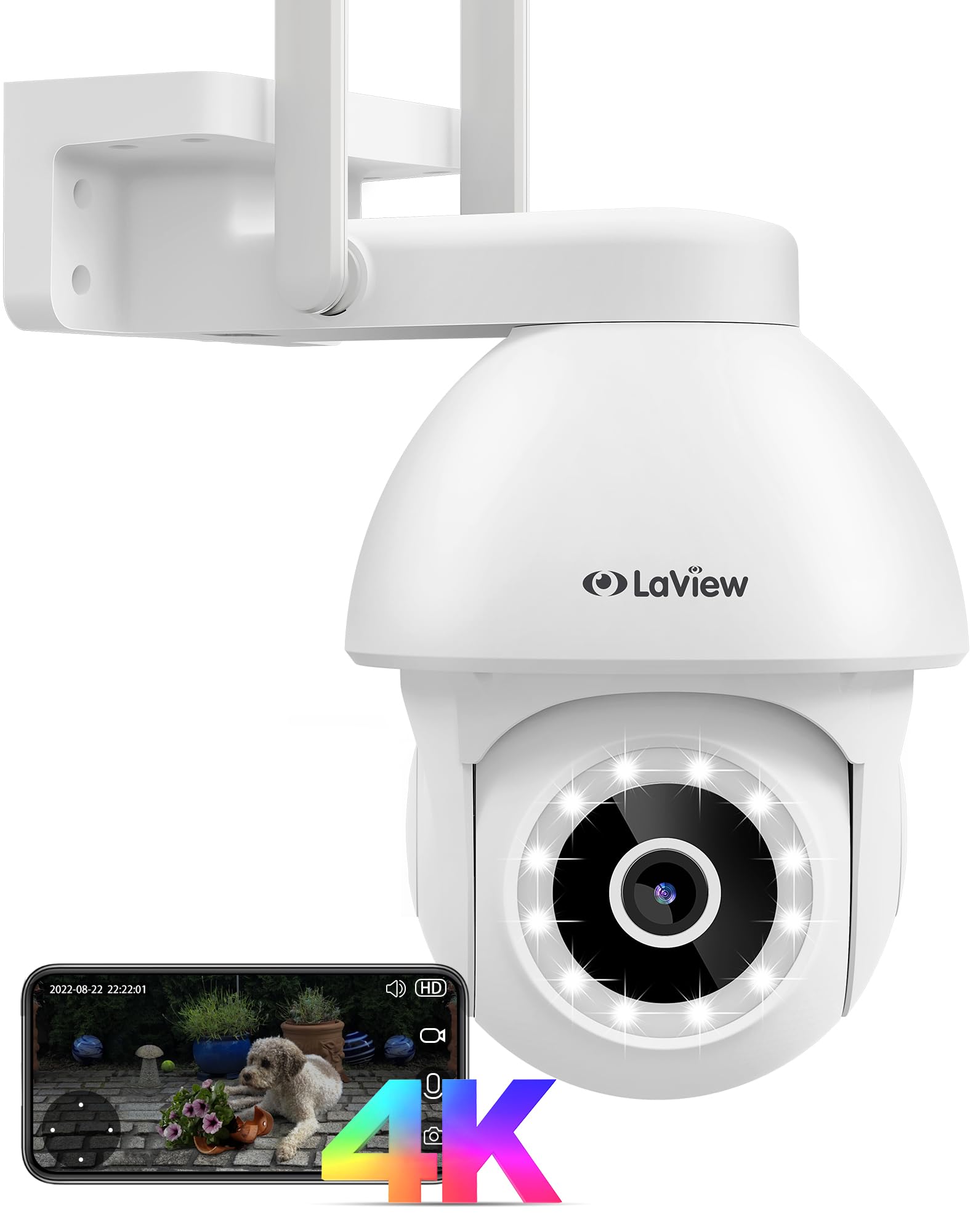 Amazon.com : LaView 8MP Security Camera Outdoor Wired Starlight